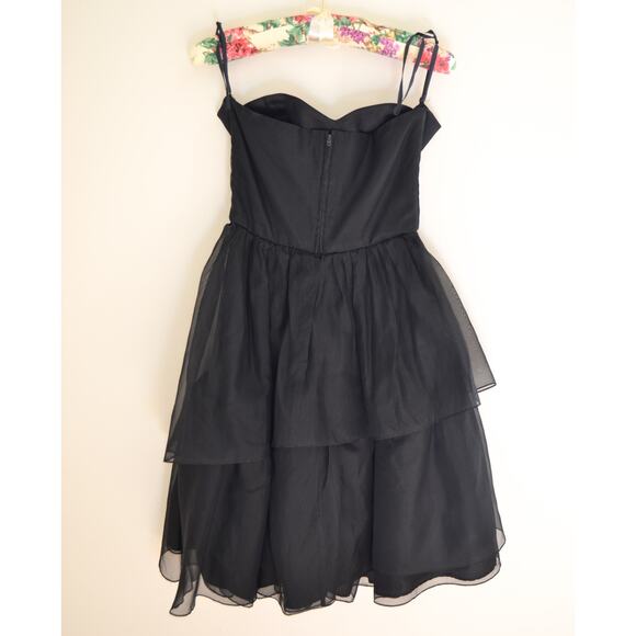 Vintage Strapless Tulle Cocktail Dress Size XS - Picture 2 of 7